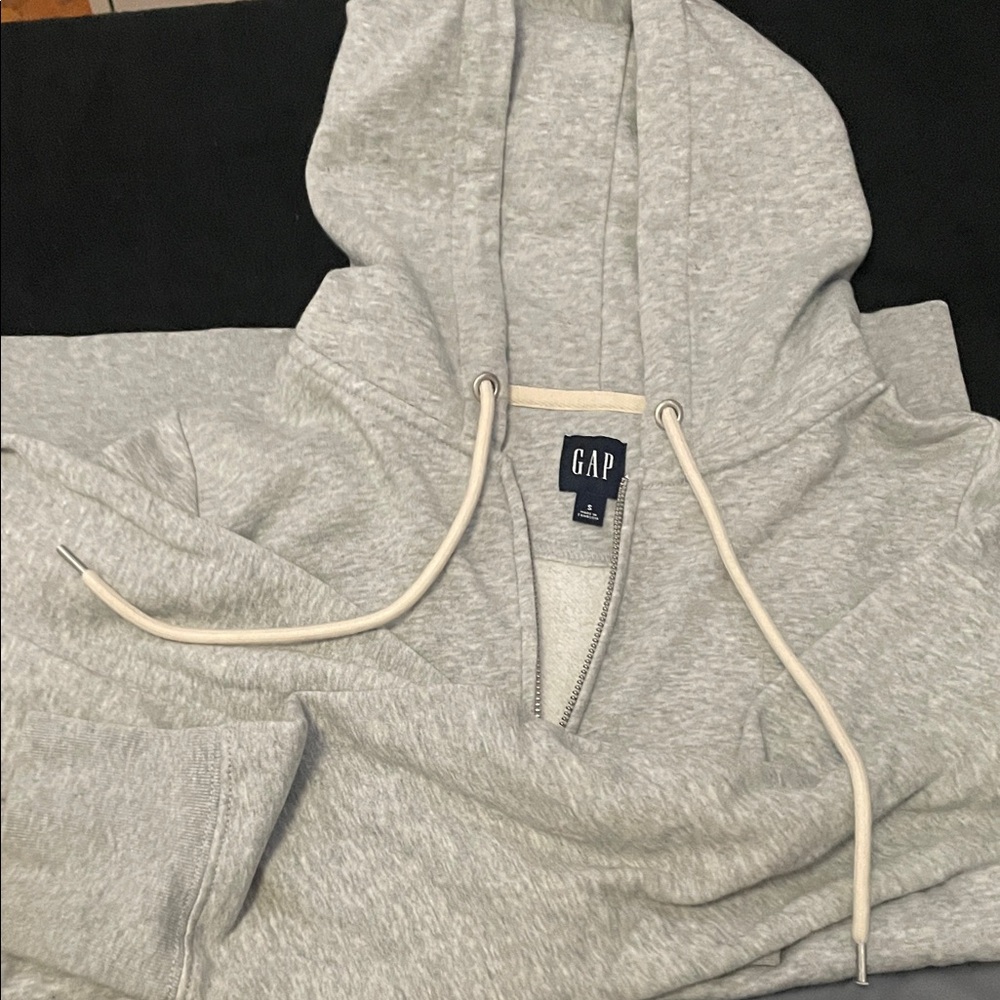 GAP Light Gray Zip-Up Hoodie